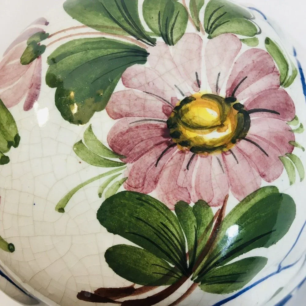 Three 3 Vtg 80’s ABC Ceramiche Bassano Hand PaintedItalian Dome Molds Hanging